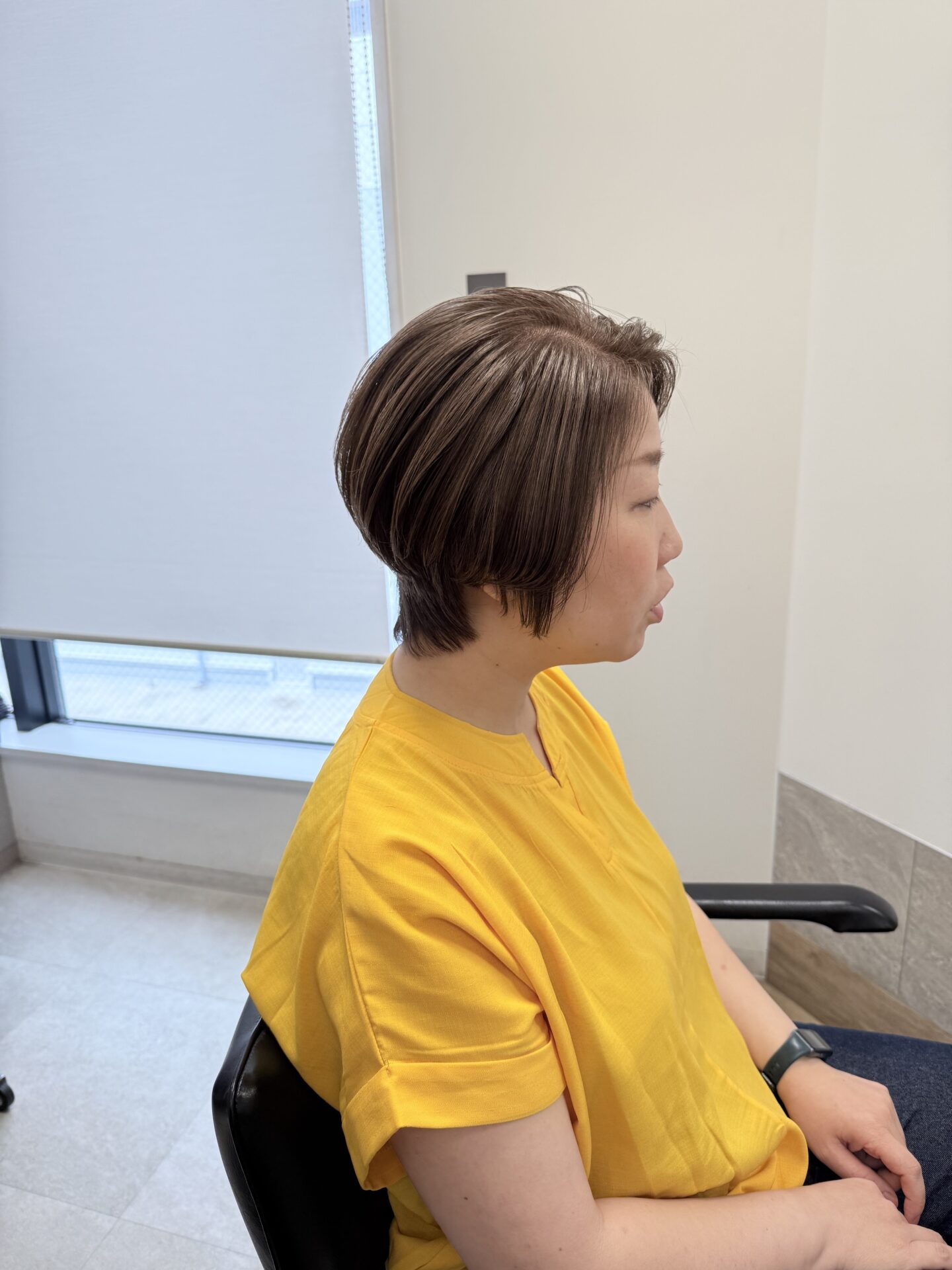 白髪ぼかしショート（3枚目）｜GO TODAY SHAiRE SALON福岡天神店