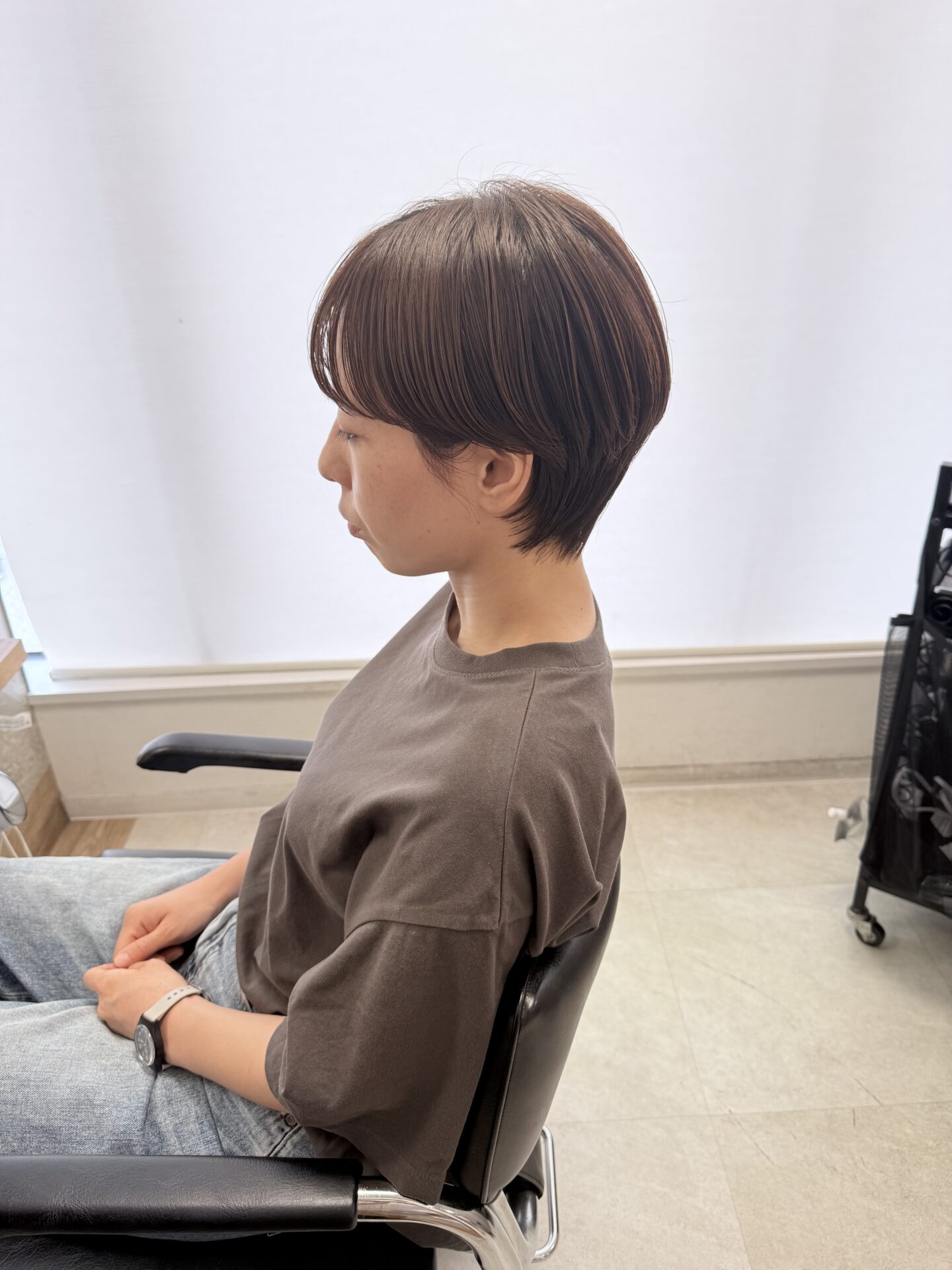 平行ラインの耳掛けマッシュショート｜上田翔太｜GO TODAY SHAiRE SALON福岡天神店