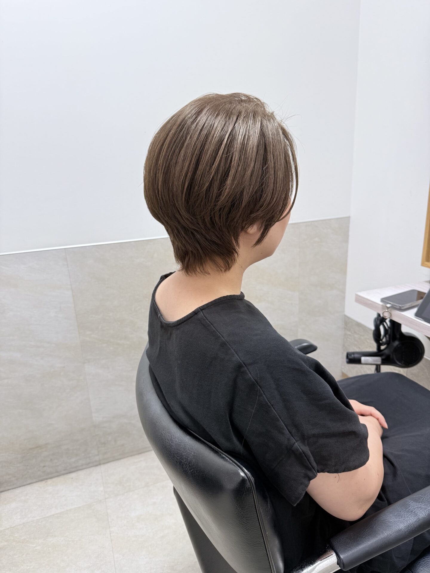 白髪率80%のカラーとショート（2枚目）｜GO TODAY SHAiRE SALON福岡天神店