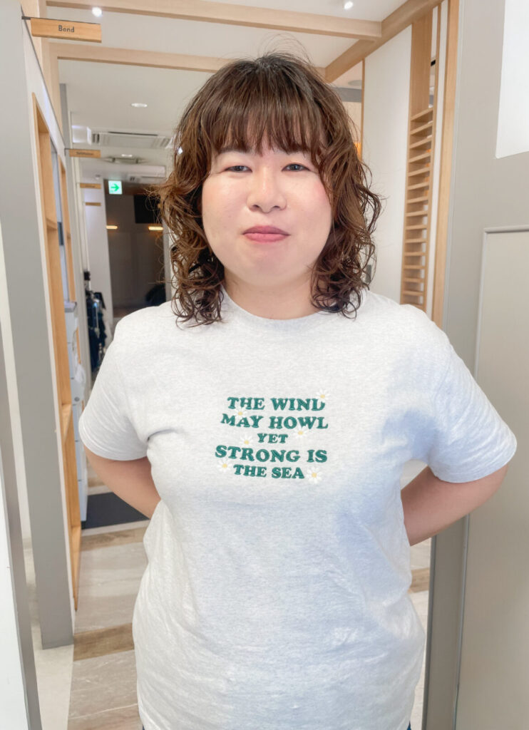 福岡県 緒方リエのヘアスタイル：グランジパーマ