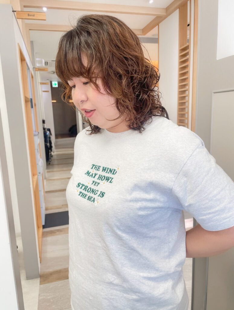 福岡県 緒方リエのヘアスタイル：グランジパーマ