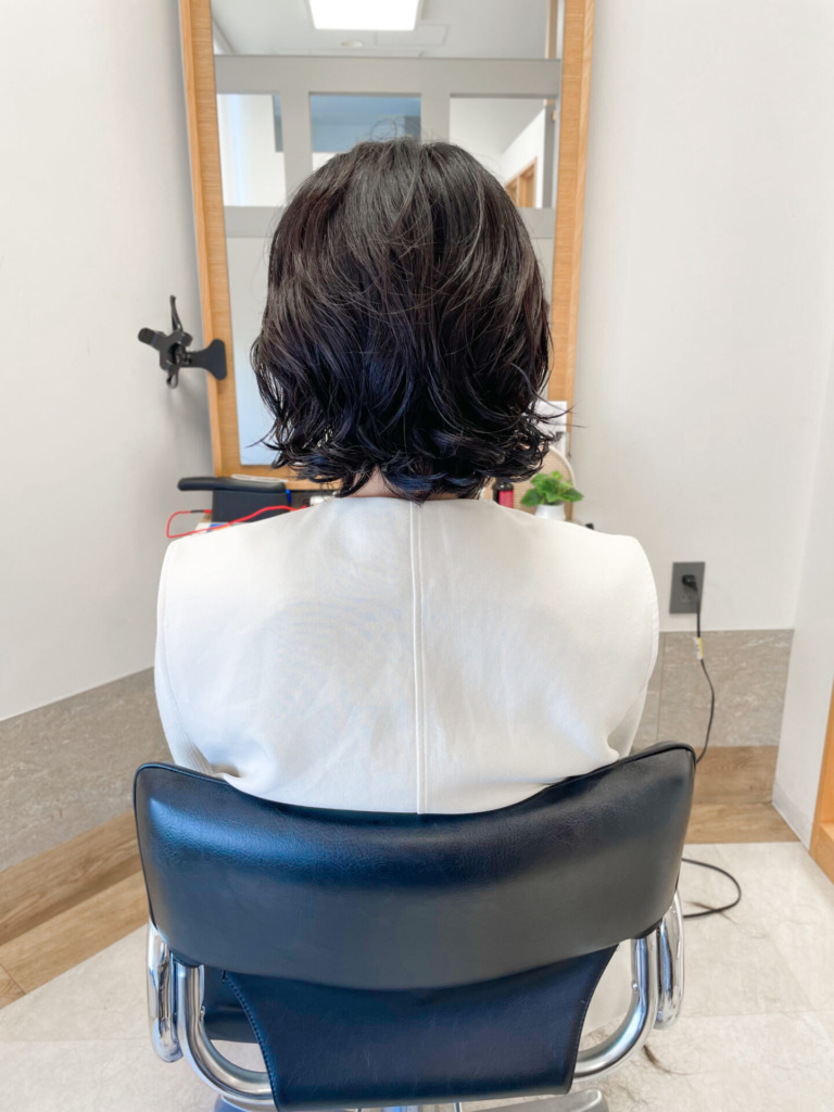 福岡県 緒方リエのヘアスタイル：韓国風パーマ