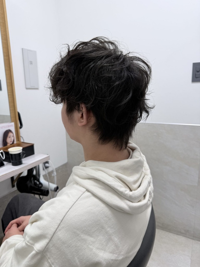福岡県 hairlancerのヘアスタイル：メンズカット＋パーマ