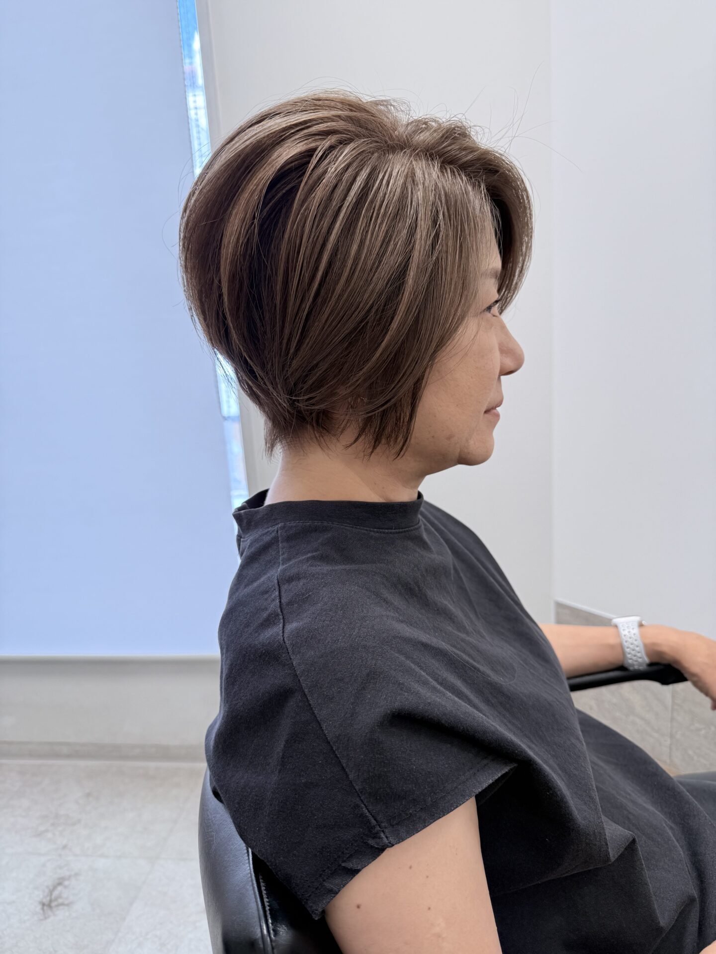 前下がりの大人ショート（1枚目）｜GO TODAY SHAiRE SALON福岡天神店