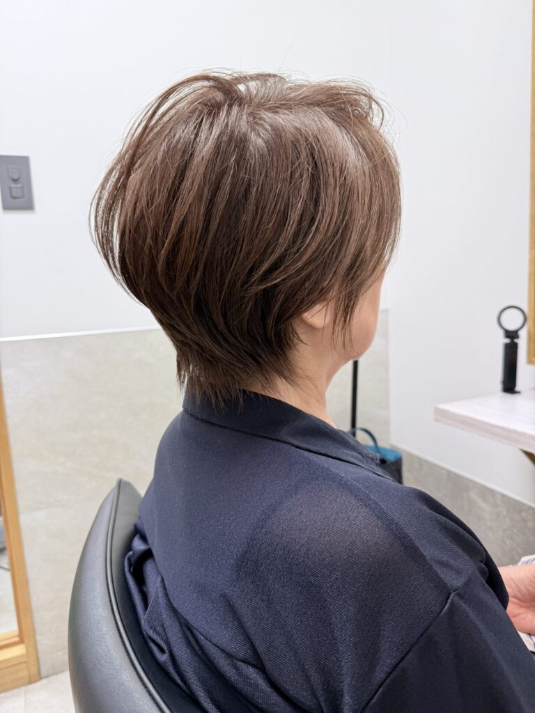 福岡県 上田翔太のヘアスタイル：40代以降の大人ショート